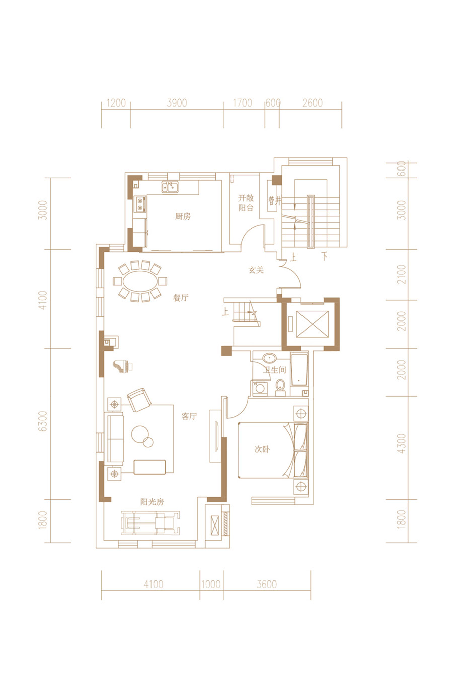 净月云栖谷D93跃4层262平户型图